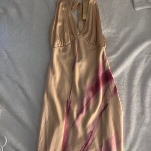 The A&F Julia Slip Halter Maxi Dress